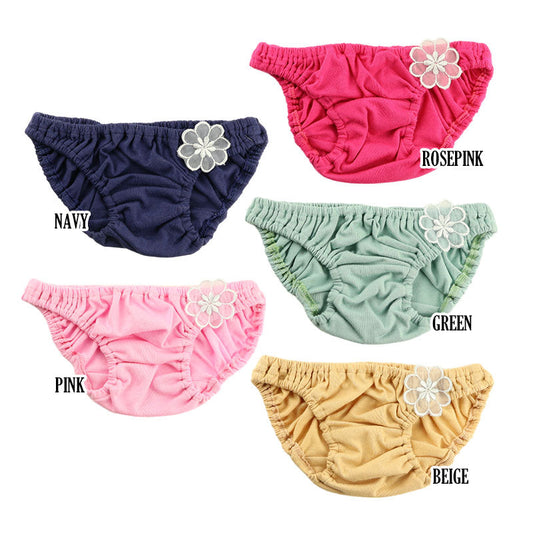 Petit Mignon Cotton Fabric Crinkled Scanty Elastic Pants 112043