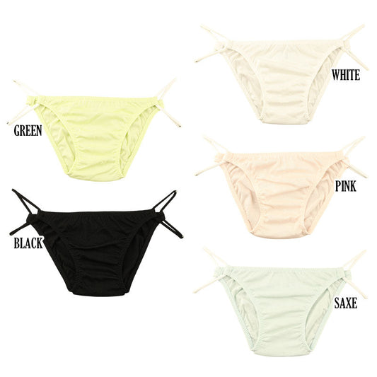 La Paume - Lightweight cotton that melts into your skin - Mercerized x 2-loop elastic low rise full back shorts 118188