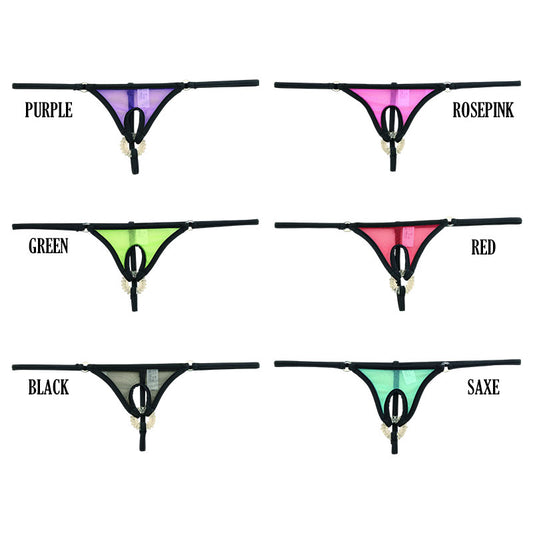 La-Pomme G-string shorts made with Spark-Half fabric and featuring a soft silicone ring, 219030