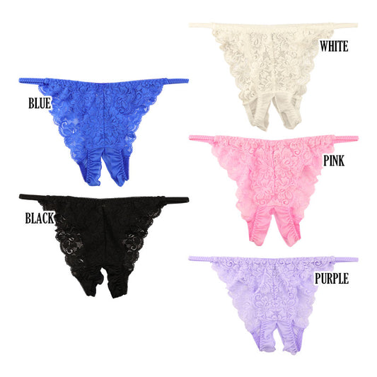 La Paum Women's Full-Back Lingerie, Soft NHK Fabric, See-Through, Open Crotch for a Sexy and Elegant Comfortable Fit, Product Number: 322084