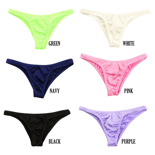 Unisex TSK fabric, glittering and shiny, tiny half-back bikini 619154