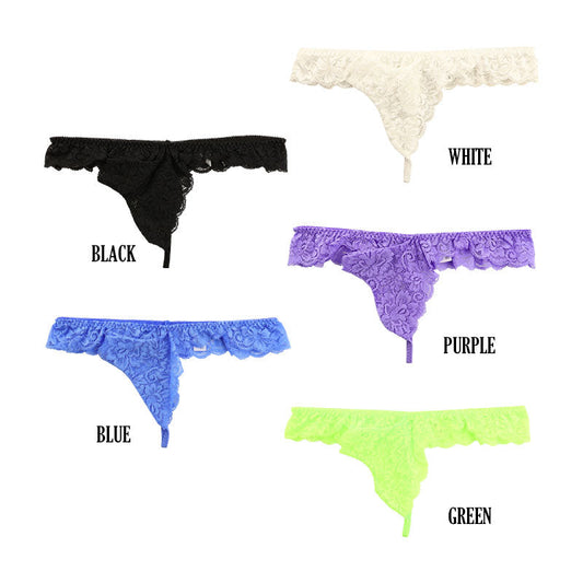 Men's NHK Fabric Beautiful Stretch Lace Penetrating Elephant G-String Bikini 623054