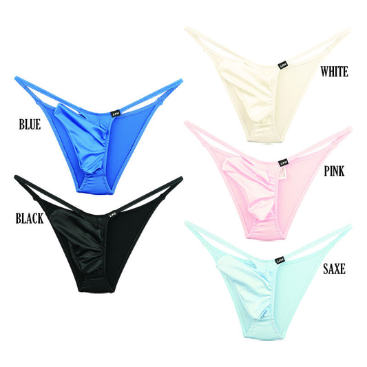 Men's half-back bikini in a pointed 3D pouch style, made with K2S fabric 722038