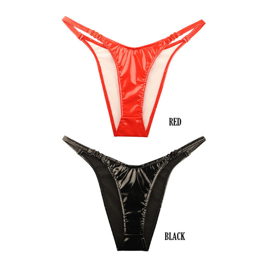 Cherry Love Half Back Shorts, Enamel, Glossy, High Leg, One-Touch, LS217