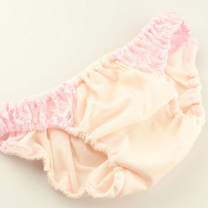 Petit Mignon Cotton Fabric Crinkled Scanty Elastic Pants 115043