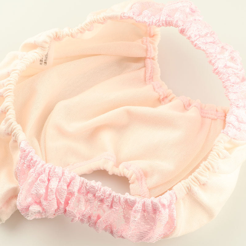 Petit Mignon Cotton Fabric Crinkled Scanty Elastic Pants 115043
