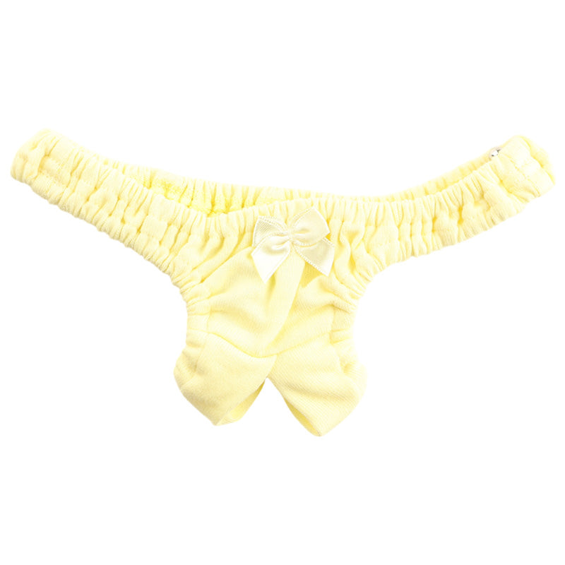 【OUTLET】プチミニョン コットン生地 クシュクシュとした小さな見た目のインゴムパンツ 股ワレTバックショーツ 115050