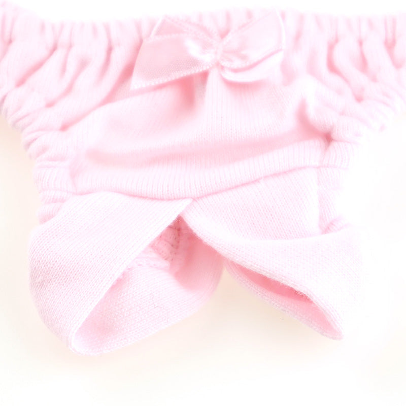 【OUTLET】プチミニョン コットン生地 クシュクシュとした小さな見た目のインゴムパンツ 股ワレTバックショーツ 115050