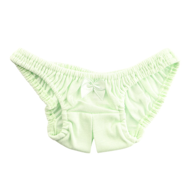 【OUTLET】プチミニョン コットン生地 オープンクロッチ スキャンティ インゴム フルバック 115051