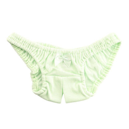 【OUTLET】プチミニョン コットン生地 オープンクロッチ スキャンティ インゴム フルバック 115051
