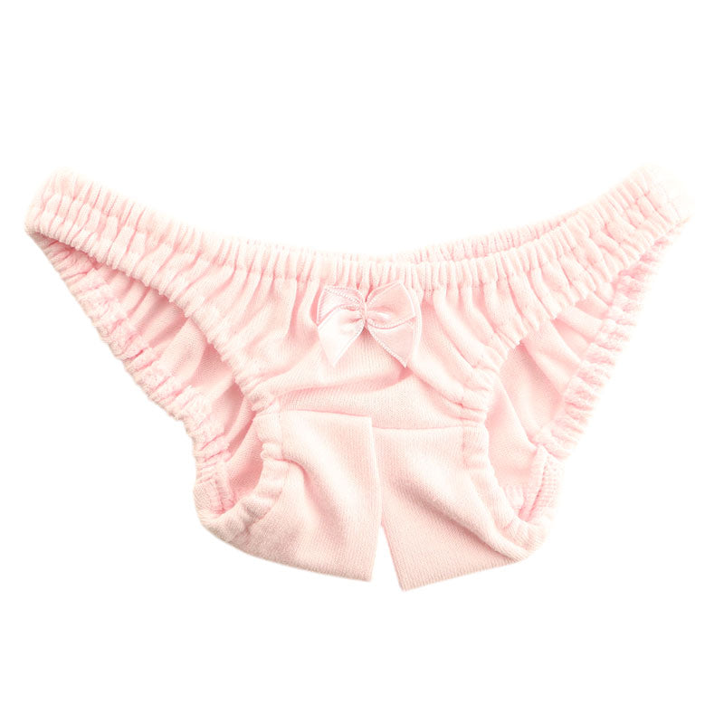 【OUTLET】プチミニョン コットン生地 オープンクロッチ スキャンティ インゴム フルバック 115051