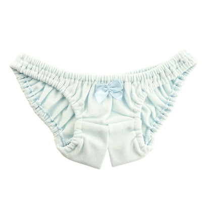【OUTLET】プチミニョン コットン生地 オープンクロッチ スキャンティ インゴム フルバック 115051