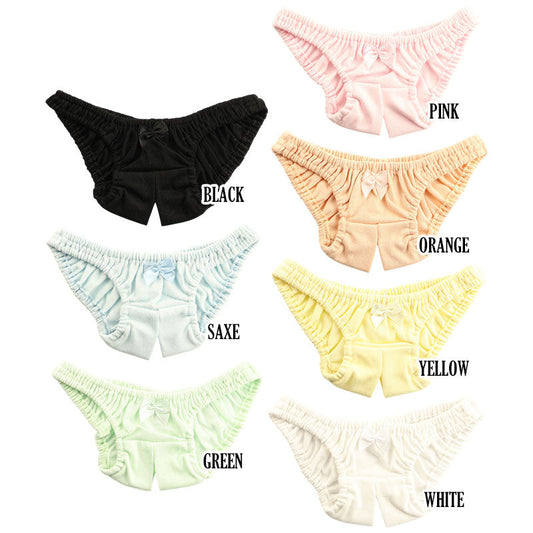 [OUTLET] Petit Mignon Cotton Fabric Open Crotch Scanty Elastic Waist Full Back 115051