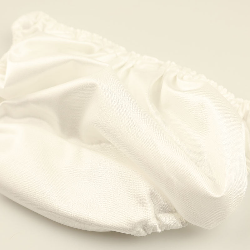 プチミニョン ローライズ フルバックショーツ フェリカ素材 つや感 なめらか肌触り クシュクシュウエスト 小さいサイズ ガーリー パンツ 115052