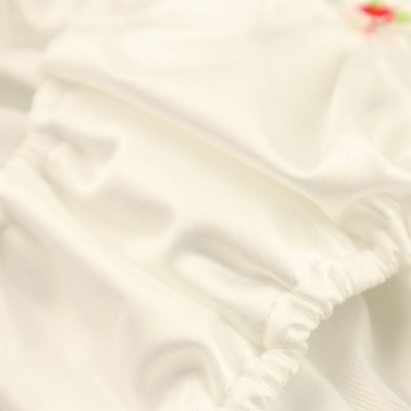 プチミニョン ローライズ フルバックショーツ フェリカ素材 つや感 なめらか肌触り クシュクシュウエスト 小さいサイズ ガーリー パンツ 115052