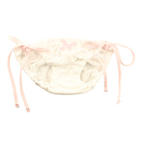 プチミニョン 通気性柔らかフルバックショーツ サイドカラ―リボン クシュクシュインゴム 115056