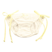 プチミニョン 通気性柔らかフルバックショーツ サイドカラ―リボン クシュクシュインゴム 115056