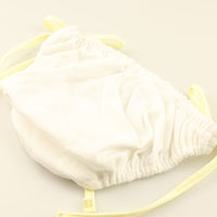 プチミニョン 通気性柔らかフルバックショーツ サイドカラ―リボン クシュクシュインゴム 115056