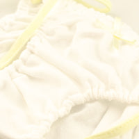 プチミニョン 通気性柔らかフルバックショーツ サイドカラ―リボン クシュクシュインゴム 115056