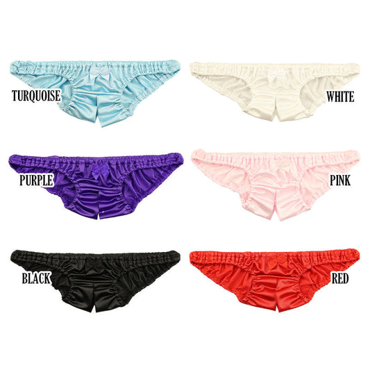 Petit Mignon Silky smooth to the touch! Felica fabric used, sexy crotch split full back shorts / Ultra shallow in-elastic type 116038