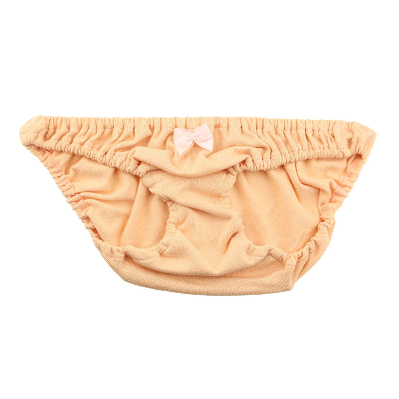 La Paum 100% Cotton Full-Back Shorts, Small, Ruffled Waist, Scanty, 116041