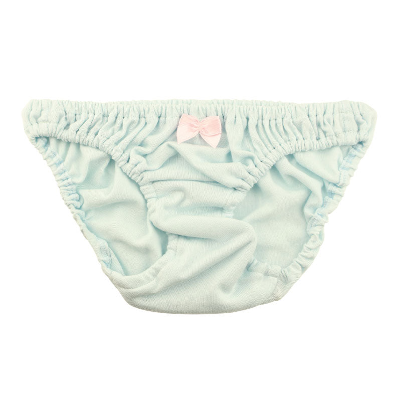 La Paum 100% Cotton Full-Back Shorts, Small, Ruffled Waist, Scanty, 116041