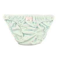 La Paum 100% Cotton Full-Back Shorts, Small, Ruffled Waist, Scanty, 116041