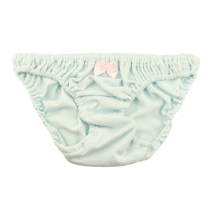 La Paum 100% Cotton Full-Back Shorts, Small, Ruffled Waist, Scanty, 116041