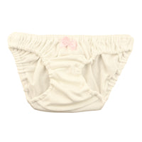 La Paum 100% Cotton Full-Back Shorts, Small, Ruffled Waist, Scanty, 116041