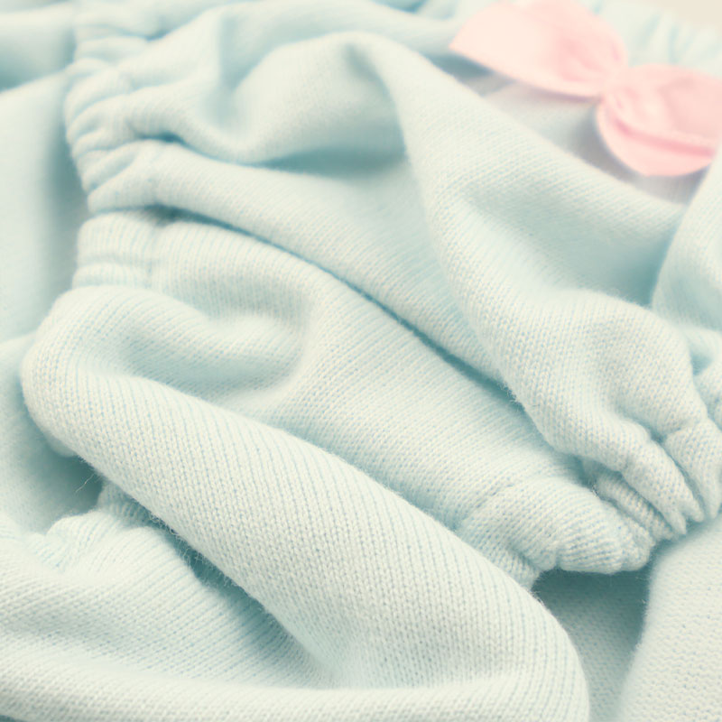 La Paum 100% Cotton Full-Back Shorts, Small, Ruffled Waist, Scanty, 116041