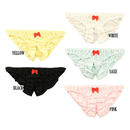 Petit Mignon - Small and Cute Scrunchie Scanty - Crotchless Full Back made with soft cotton fabric 116043