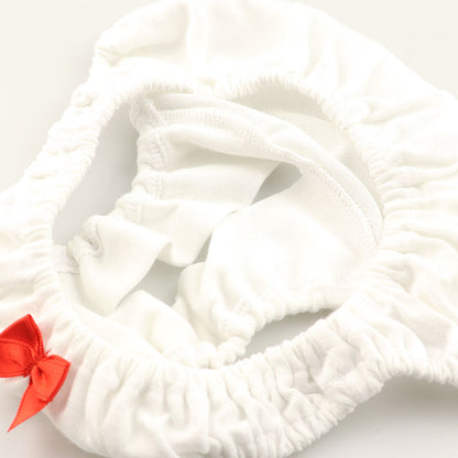 Petit Mignon - Small and Cute Scrunchie Scanty - Crotchless Full Back made with soft cotton fabric 116043