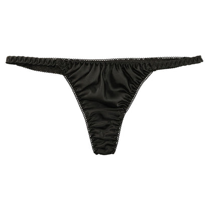 La-Pomme T-back briefs made of lustrous, silk-like satin fabric 116046
