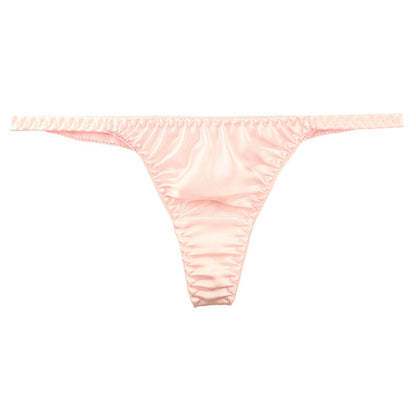 La-Pomme T-back briefs made of lustrous, silk-like satin fabric 116046
