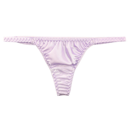 La-Pomme T-back briefs made of lustrous, silk-like satin fabric 116046