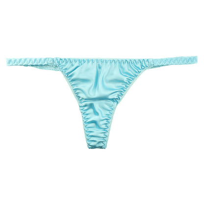 La-Pomme T-back briefs made of lustrous, silk-like satin fabric 116046