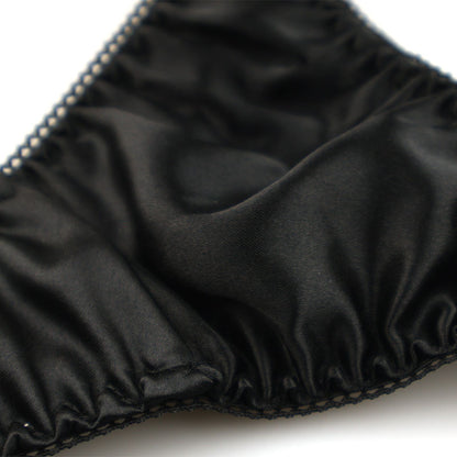 La-Pomme T-back briefs made of lustrous, silk-like satin fabric 116046
