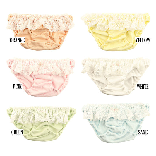 Petit Mignon Soft Cotton &amp; White Lace Cute Kush Kush Inform Pants 117085