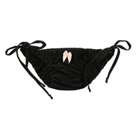 プチミニョン 通気性良好 柔らかフルバックショーツ サイドリボン クシュクシュインゴム ローライズ 117089