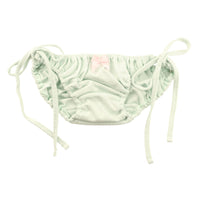 プチミニョン 通気性良好 柔らかフルバックショーツ サイドリボン クシュクシュインゴム ローライズ 117089