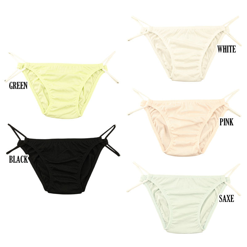 La Paume - Lightweight cotton that melts into your skin - Mercerized x 2-loop elastic low rise full back shorts 118188