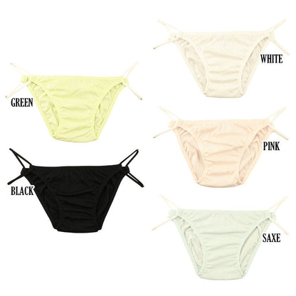 La Paume - Lightweight cotton that melts into your skin - Mercerized x 2-loop elastic low rise full back shorts 118188