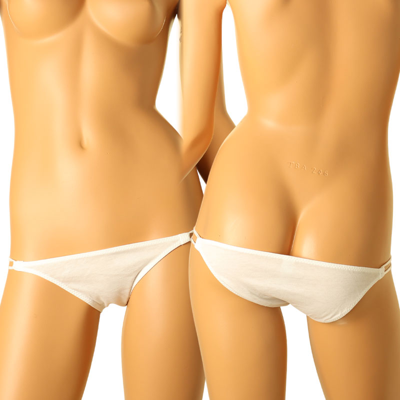 La Paume - Lightweight cotton that melts into your skin - Mercerized x 2-loop elastic low rise full back shorts 118188