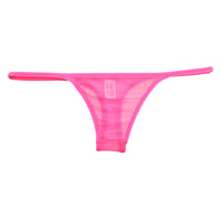 La Paum Sparkly Sparkle Half Fabric T-Back Panties, Low-Rise, 118194