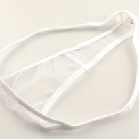 La Paum Sparkly Sparkle Half Fabric T-Back Panties, Low-Rise, 118194