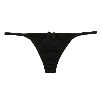 La Paum Cotton Fabric Simple Hyper Low-Rise T-Back Panties 118199