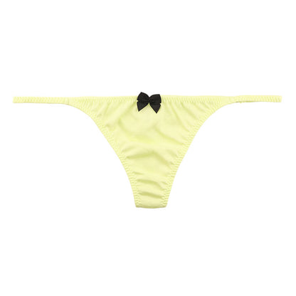 La Paum Cotton Fabric Simple Hyper Low-Rise T-Back Panties 118199