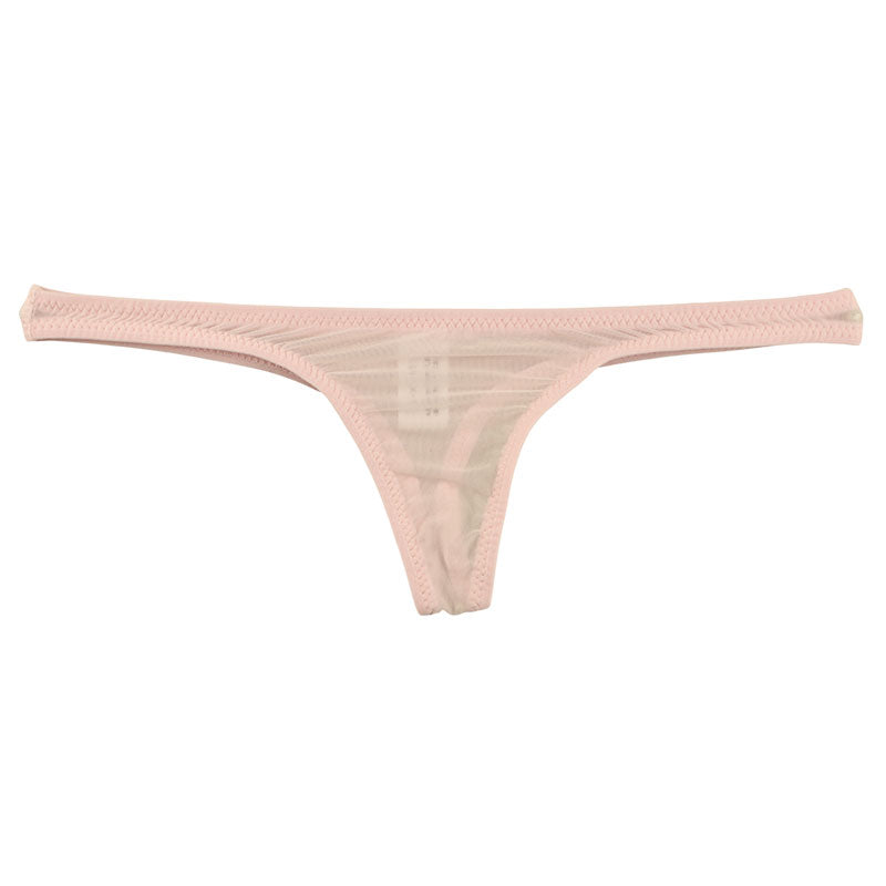 ラ・ポーム 極薄 クリア 極小Tバック 股上極浅タイプ GUS生地 タイト フィット感 119142