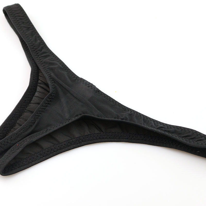 ラ・ポーム 極薄 クリア 極小Tバック 股上極浅タイプ GUS生地 タイト フィット感 119142