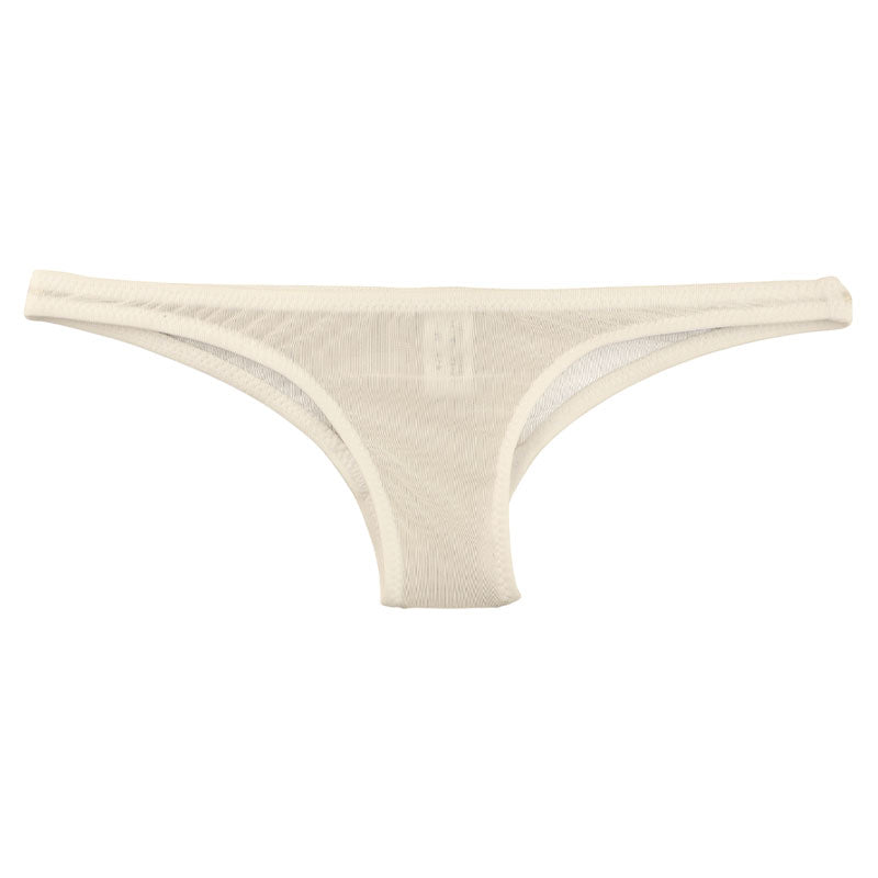 ラ・ポーム 極薄 クリア 極小ハーフバック 股上極浅タイプ GUS生地 タイト フィット感 119143